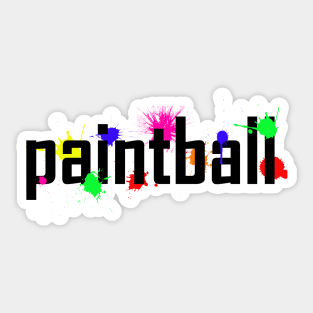 Paintball Splatter Sticker